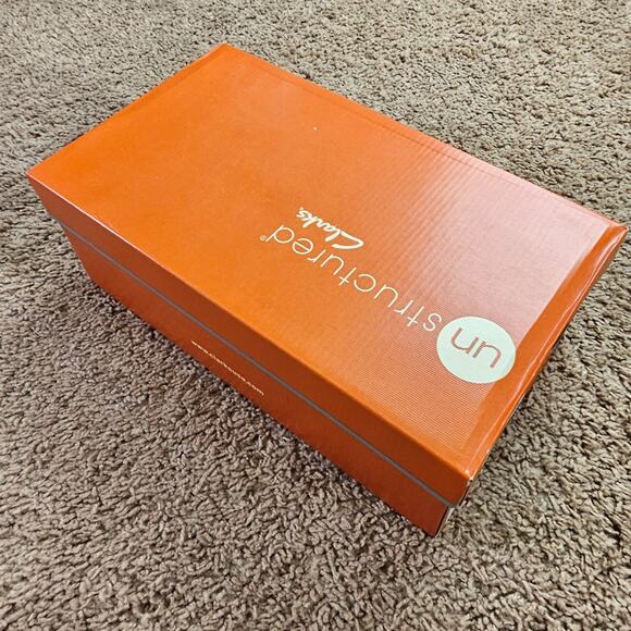 Clarks Unstructured Shoes Mens 10W Brown Leather Slip On Comfort Loafers w Box - Picture 11 of 12